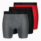 Vyriškos trumpikės Under Armour Perf Tech 6in 3 poros red/grey/black