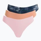 Moteriški stringai Under Armour Pure Stretch Ns Thong 3 poros canyon pink/black