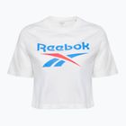 Moteriški marškinėliai Reebok Identity Big Logo Crop Tee white/coral/blue