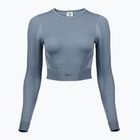 Moteriški treniruočių marškinėliai ilgomis rankovėmis Reebok RBK Lab Seamless Crop upgrade blue