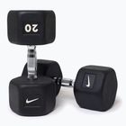 Gumuota hantelė Nike Strength Hex Dumbbell 20 kg black/white