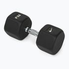 Gumuota hantelė Nike Strength Hex Dumbbell 22,5 kg black/white