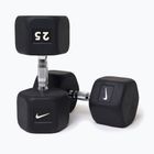 Gumuota hantelė Nike Strength Hex Dumbbell 25 kg black/white