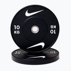 Bumperinės svorio plokštės Nike Strength Rubber Bumper Plates 10 kg black/white