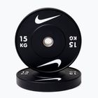 Bumperinės svorio plokštės Nike Strength Rubber Bumper Plates 15 kg black/white