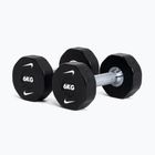 Hanteliai Nike Strength Pro Urethane Dumbbell 2 x 6 kg black/white