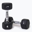 Hanteliai Nike Strength Hex Dumbbell 2 x 4 kg black/white