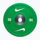 Bumperinės svorio plokštės Nike Strength Pro Urethane Bumper Plates 10 kg green/white