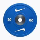 Bumperinės svorio plokštės Nike Strength Pro Urethane Bumper Plates 20 kg blue/white