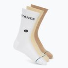 Stance Origin Crew kojinės 3 poros cream