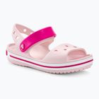 Crocs Crockband vaikiški sandalai vos rausvi / saldžiai rožiniai
