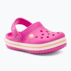 "Crocs Kids Crocband Clog electric pink/cantaloupe" šlepetės