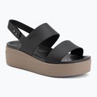 Moteriškos basutės  Crocs Brooklyn Low Wedge black/mushroom