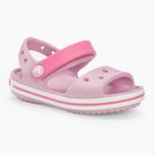 Vaikiški sandalai Crocs Crockband Kids Sandal ballerina pink