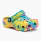 Vaikiškos šlepetės Crocs Classic Marbled Clog Toddler digital aqua/multi