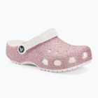 "Crocs Classic Glitter Clog white/rainbow" vaikiškos šlepetės