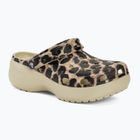 Moteriškos šlepetės Crocs Classic Platform Animal Remix bone/leopard