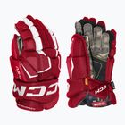 Ledo ritulio pirštinės CCM Tacks AS-V SR red/white