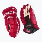 Ledo ritulio pirštinės CCM JetSpeed FT6 Pro SR red/white