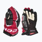 Vaikiškos ledo ritulio pirštinės CCM JetSpeed FT6 Pro JR black/red/white