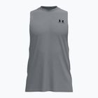 Vyriški treniruočių marškinėliai Under Armour Left Chest Cut Off Tank steel light heather/black