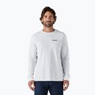 Vyriški marškinėliai ilgomis rankovėmis Patagonia P-6 Logo Responsibili white