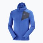 Vyriški Salomon Outline FZ Hoodie vilnoniai džemperiai mėlyna LC1787900