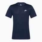 Vyriški marškinėliai Nike Sportswear Club black midnight navy/white