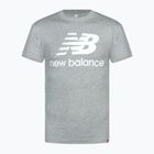 Vyriški marškinėliai New Balance Essentials Stacked Logo grey