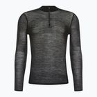 Vyriški Smartwool Intraknit Merino 200 1/4 Zip termo marškinėliai juodi SW016260960