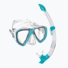 Paviršinio nardymo rinkinys Mares Combo Trygon aqua/white/clear