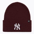 Žieminė kepurė 47 Brand MLB New York Yankees Haymaker dark maroon