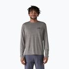 Vyriški marškinėliai ilgomis rankovėmis Patagonia Cap Cool Daily Graphic Shirt 73 skyline/feather grey
