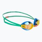 Plaukimo akiniai TYR Blackops 140 Ev Racing Mirrored blue/green