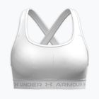 Sportinė liemenėlė Under Armour Crossback Mid white/white/halo gray
