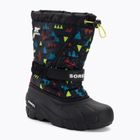 Vaikų trekingo batai Sorel Flurry Print Boys black/black