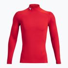 Vyriški treniruočių marškinėliai ilgomis rankovėmis Under Armour Comp Mock UA Armour red/white