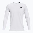 Vyriški treniruočių marškinėliai ilgomis rankovėmis Under Armour CG Armour Fitted Crew white/black