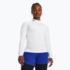 Moteriški treniruočių marškinėliai ilgomis rankovėmis Under Armour Authentics CG Mockneck white/black