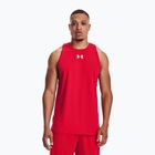 Under Armour Baseline Cotton Tank 601 vyrų krepšinio marškinėliai raudoni 1361901