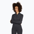 Moteriški termoaktyvūs marškinėliai icebreaker Merino 260 Vertex LS HZ On-Piste black/ snow/j