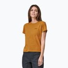 Moteriški marškinėliai Patagonia P-6 Logo Responsibili-Tee dried mango