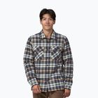 Vyriški marškiniai Patagonia Insulated Organic Cotton MW Fjord Flannel fields/new navy