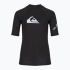 Vaikiški plaukimo marškinėliai Quiksilver All Time vallarta black