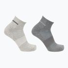 Kojinės Salomon Evasion 2 poros light grey/heather medium