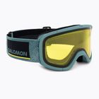Salomon Lumi Flash atlantic blues/flash yellow vaikiški slidinėjimo akiniai