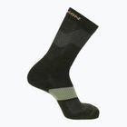 Kojinės Salomon X Ultra Crew peat/ deep lichen green/ kelp