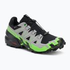 Vyriški bėgimo bateliai Salomon Speedcross 6 GTX black/alloy/green gecko