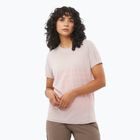 Moteriški bėgimo marškinėliai Salomon Sense Aero Tee GFX etherea/neon flame