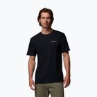 Vyriški trekinginiai marškinėliai Columbia North Cascades black/csc box logo